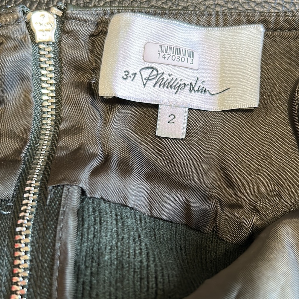 3.1 Phillip Lim Leather Alternative Halter Top Sz 2 Flaw - Picture 12 of 14